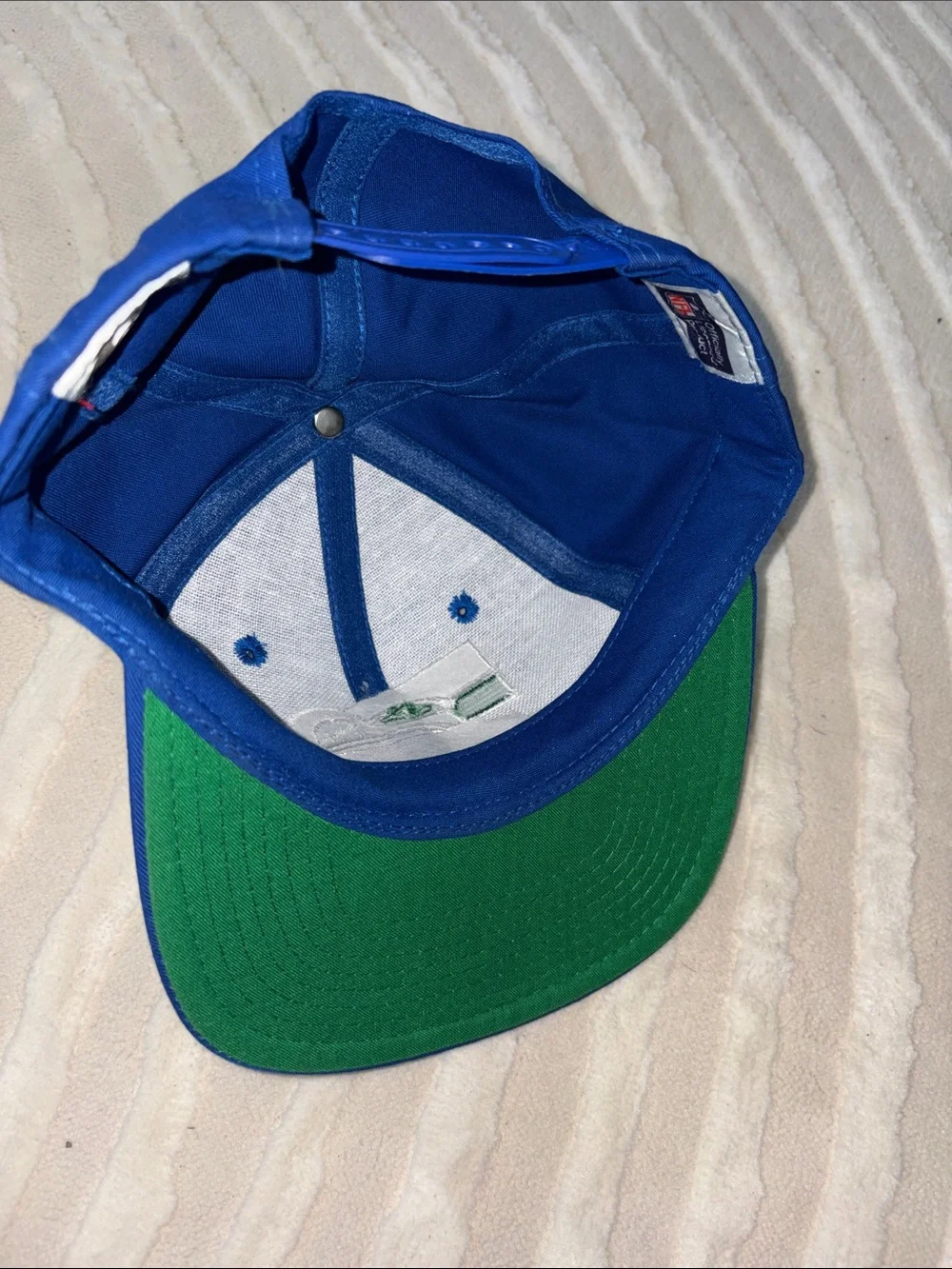 Seattle Seahawks Vintage Eastport Blue Embroidered Snapback Hat